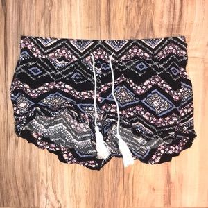 Aztec print shorts